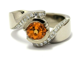 Granat Mandarin Ring