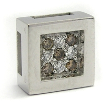 Quadratischer Diamant-Anhänger