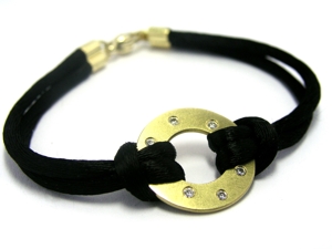 Bracelet cordon en sole