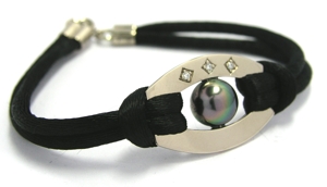 Bracelet cordon noir