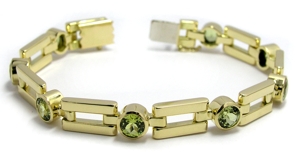 Bracelet grenat vert