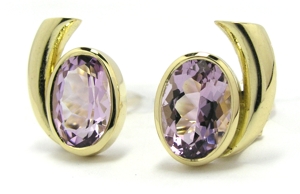 Boucles d'oreilles améthystes