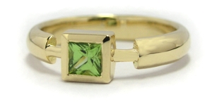 Bague olivine (péridot)