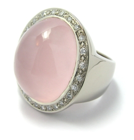 Bague quartz rose collection Bonbon