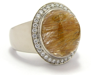 Bague quartz rutile collection Bonbon Light