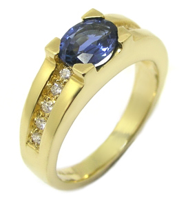 Saphir Diamantring