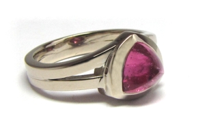 Rosa Turmalin Ring