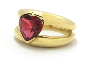 Roter Turmalin Ring