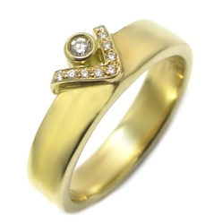 Gelbgold Diamant Ehering