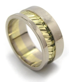 Bague Homme Bicolore