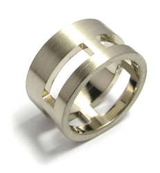 Bague Homme En or Blanc